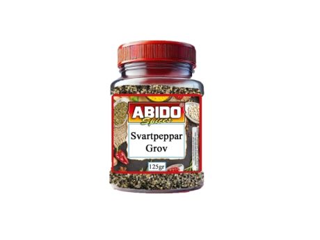 Abido Svart Peppar Grov 125gr