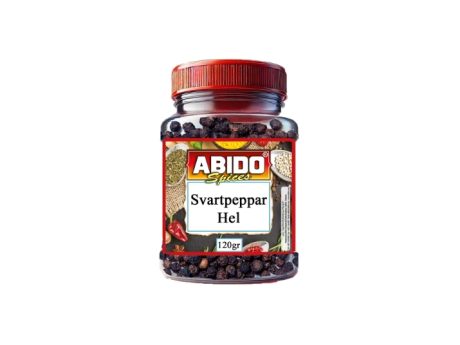 Abido Svart Peppar Hel 120gr
