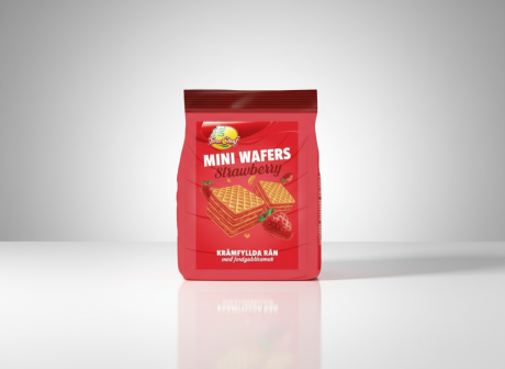 Dr Chef mini wafers Jordgubb130gr