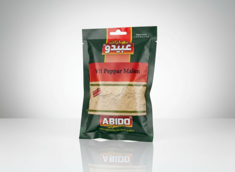 Abido Vit Peppar Malen 40g