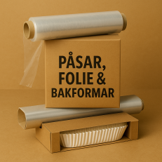 Påsar, folie & bakformar