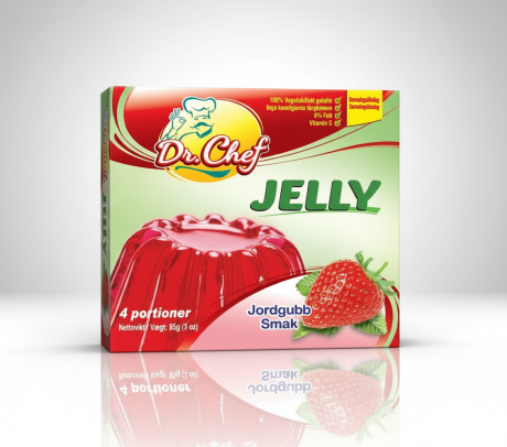 Dr Chef Jelly Jordgubb 85g