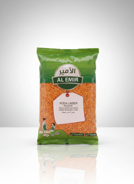 Al Emir Röda Linser Halvor 800 g